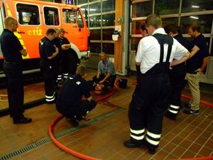 Sobald kein Wasser mehr vorhanden ist geht die Pumpe außerbetrieb.