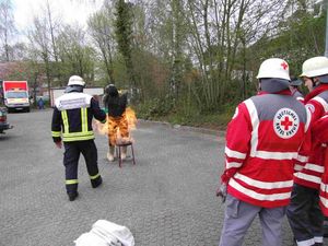 So kann es aussehen, wenn beim angrillen Unsachgemäß, mit Brandbeschleuniger, gearbeitet wird.