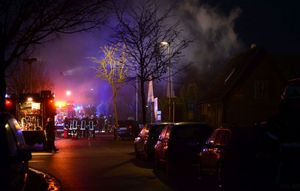 Rauchentwicklung auf der Strasse