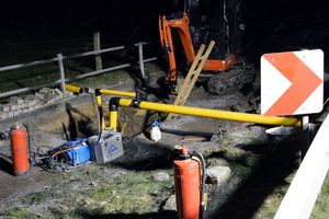 Zugang in die Niederdruckleitung für die Gasversorgung Delingsdorf`s