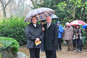 Pastor Weber und Bürgermeister Dr. Görtz