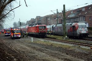 Der Bahnverkehr läuft eingeschränkt weiter