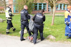 auch die Polizei hilft mit - DANKE!