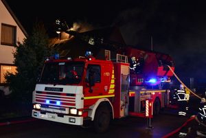 Die Drehleiter im Einsatz