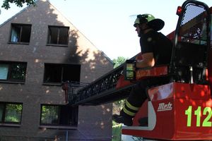 (c) Peter Wüst - Blick des Drehleitermaschinisten