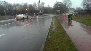 Einsatzstelle Südring, Wasser auf Strasse